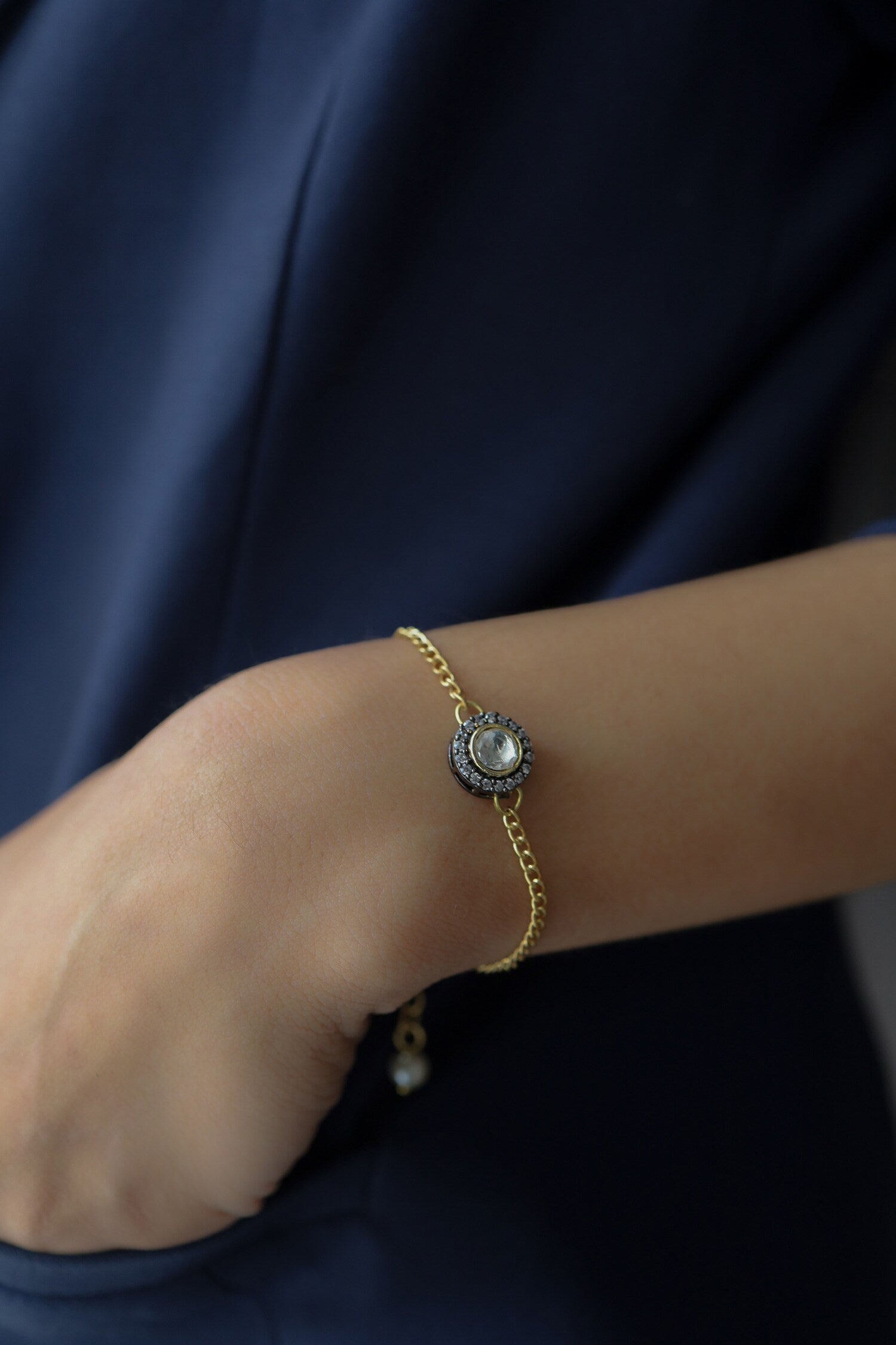 Tinker Victorian Polki Embellished Bracelet 