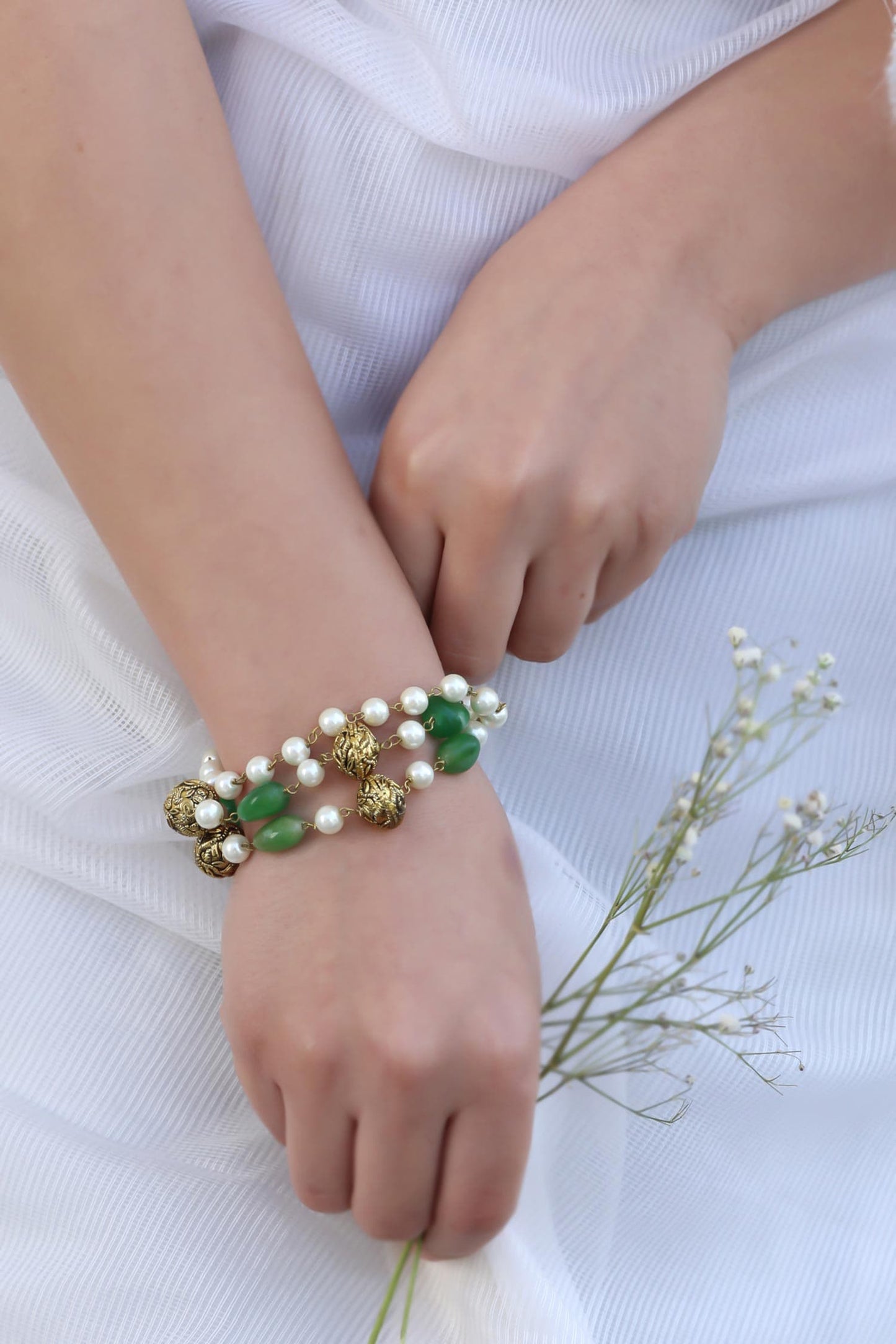 Pearl Embellished Bracelet 