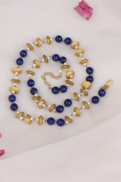 Natural Stone Embellished Necklace 