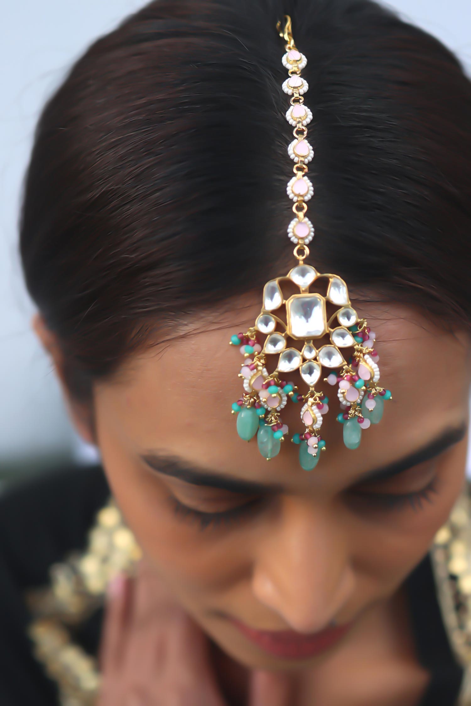 Polki Embellished Maangtikka 