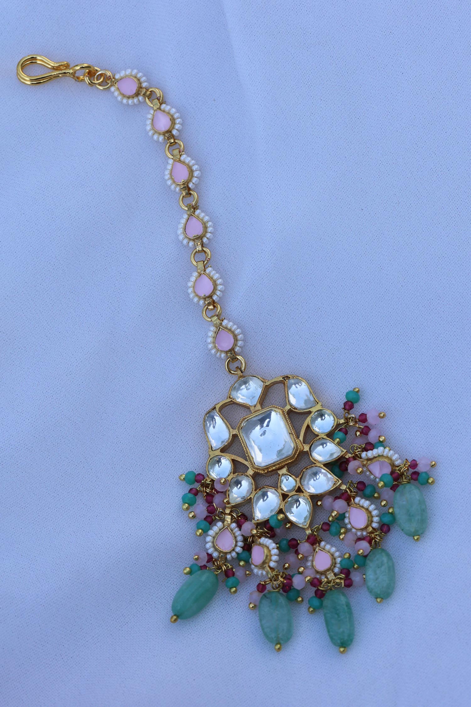 Polki Embellished Maangtikka 