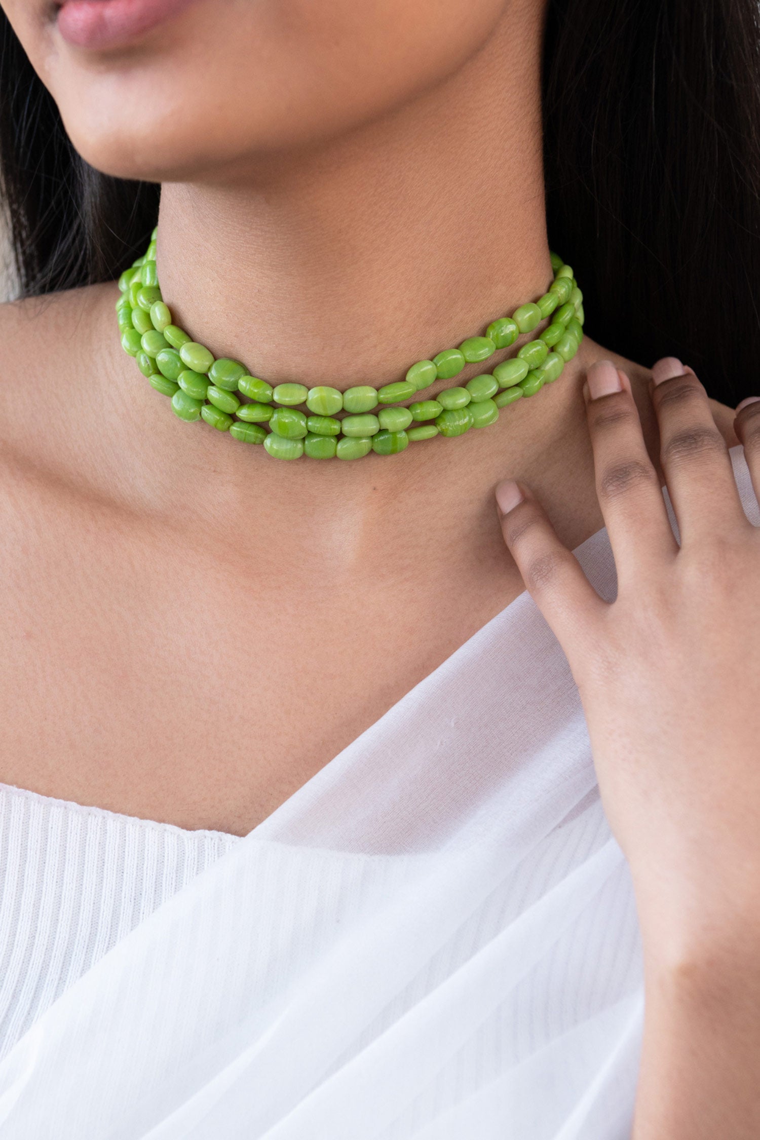 Beaded Choker Necklace 