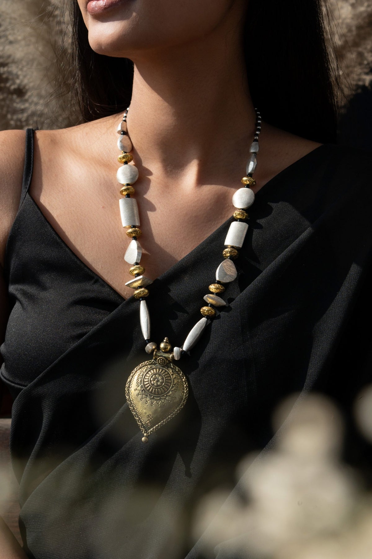 Patina Pendant Necklace 