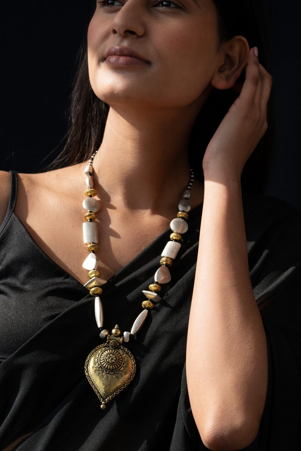 Patina Pendant Necklace 