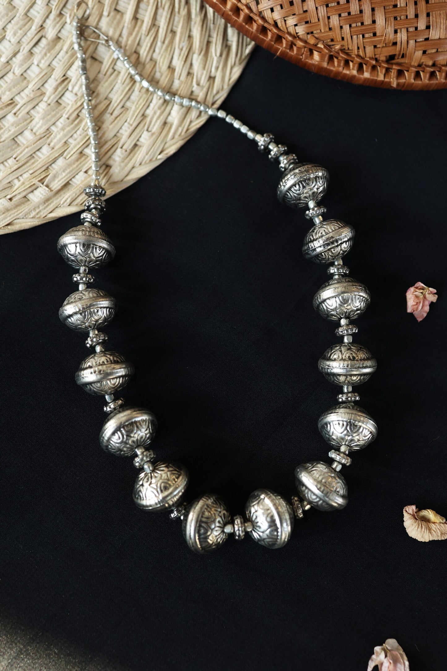 Patina Carved Necklace 