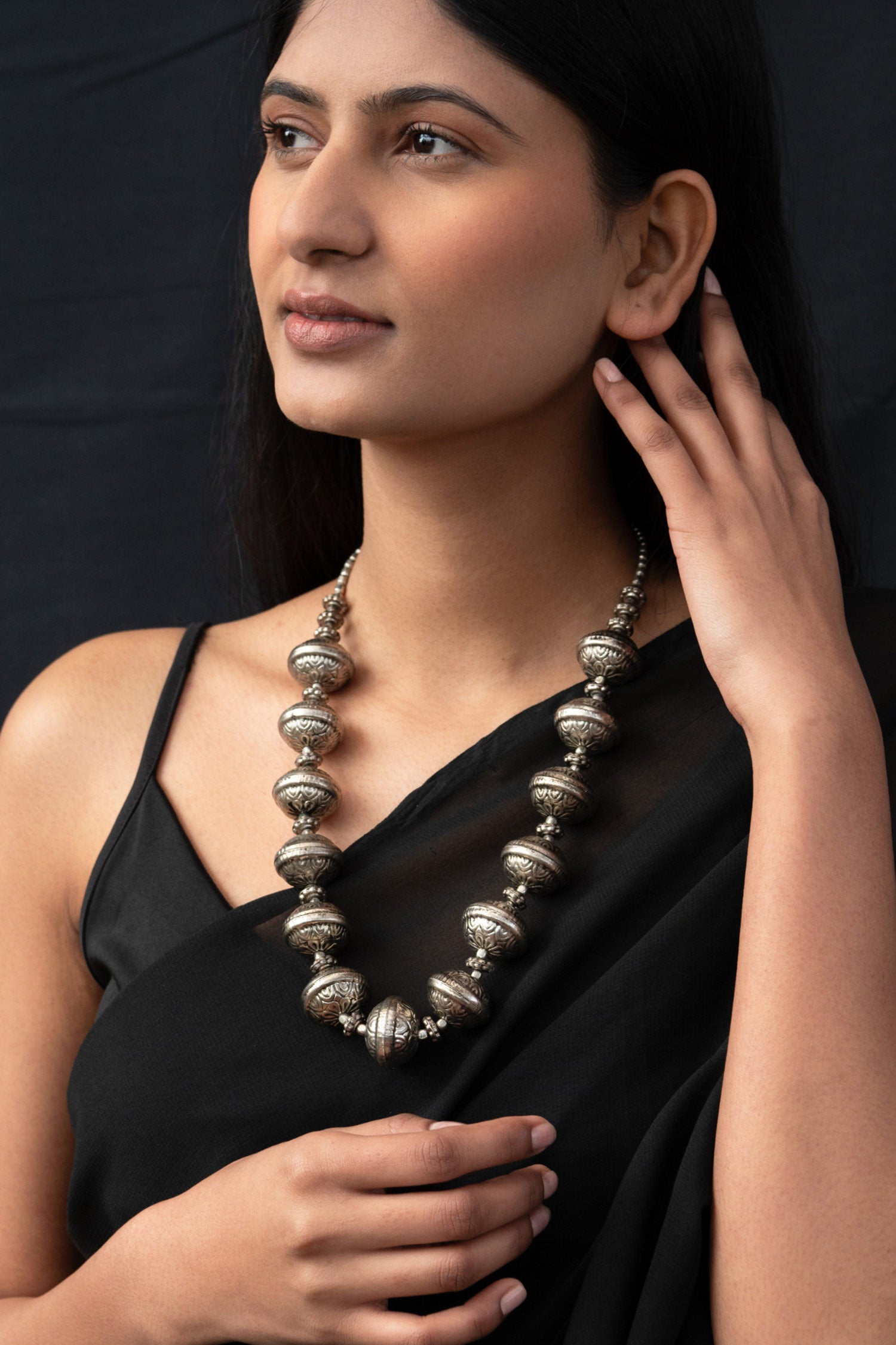 Patina Carved Necklace 