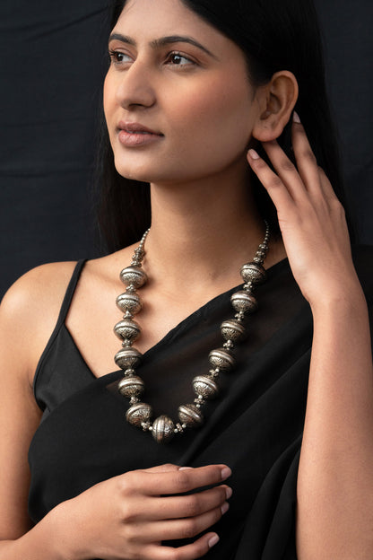 Patina Carved Necklace 