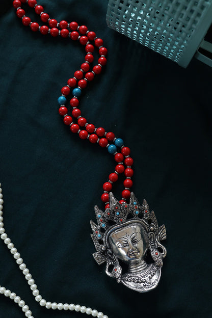 Buddha Carved Pendant Necklace 