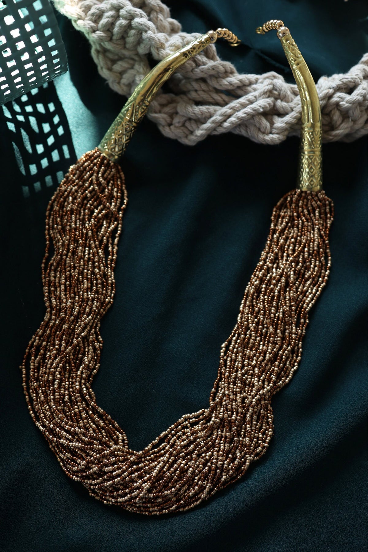 Color Block Layered Necklace 