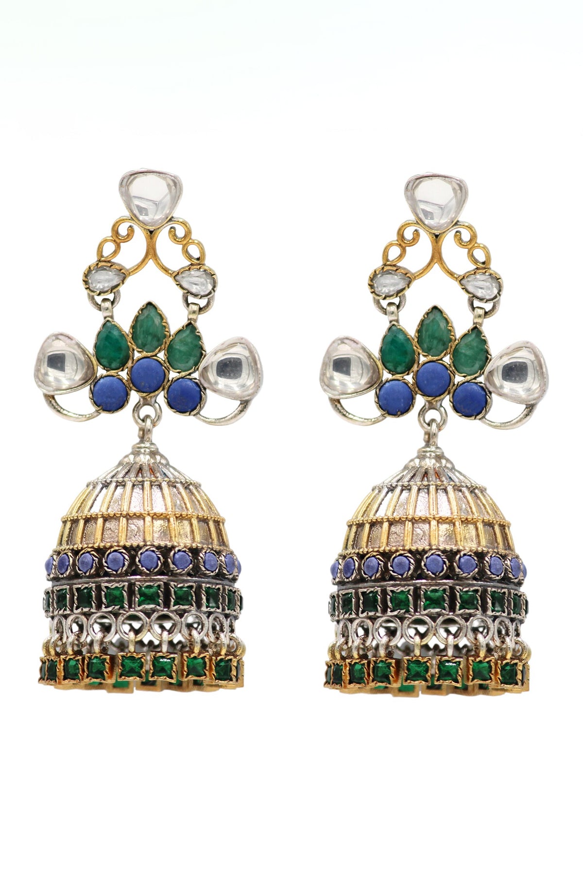 Stone Embellished Jhumkas 