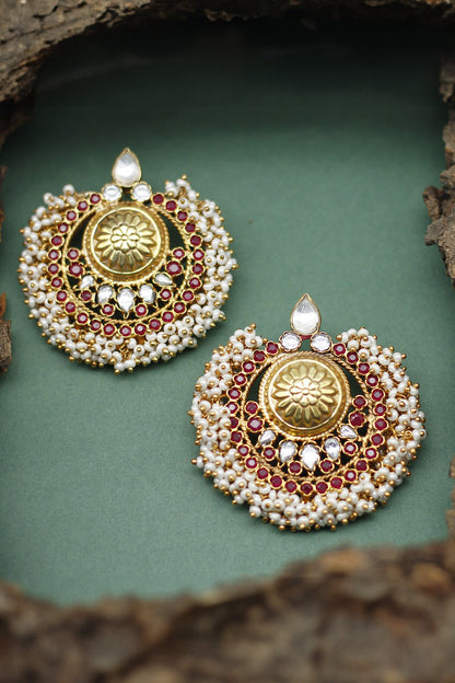 Pearl Embellished Chandbalis 