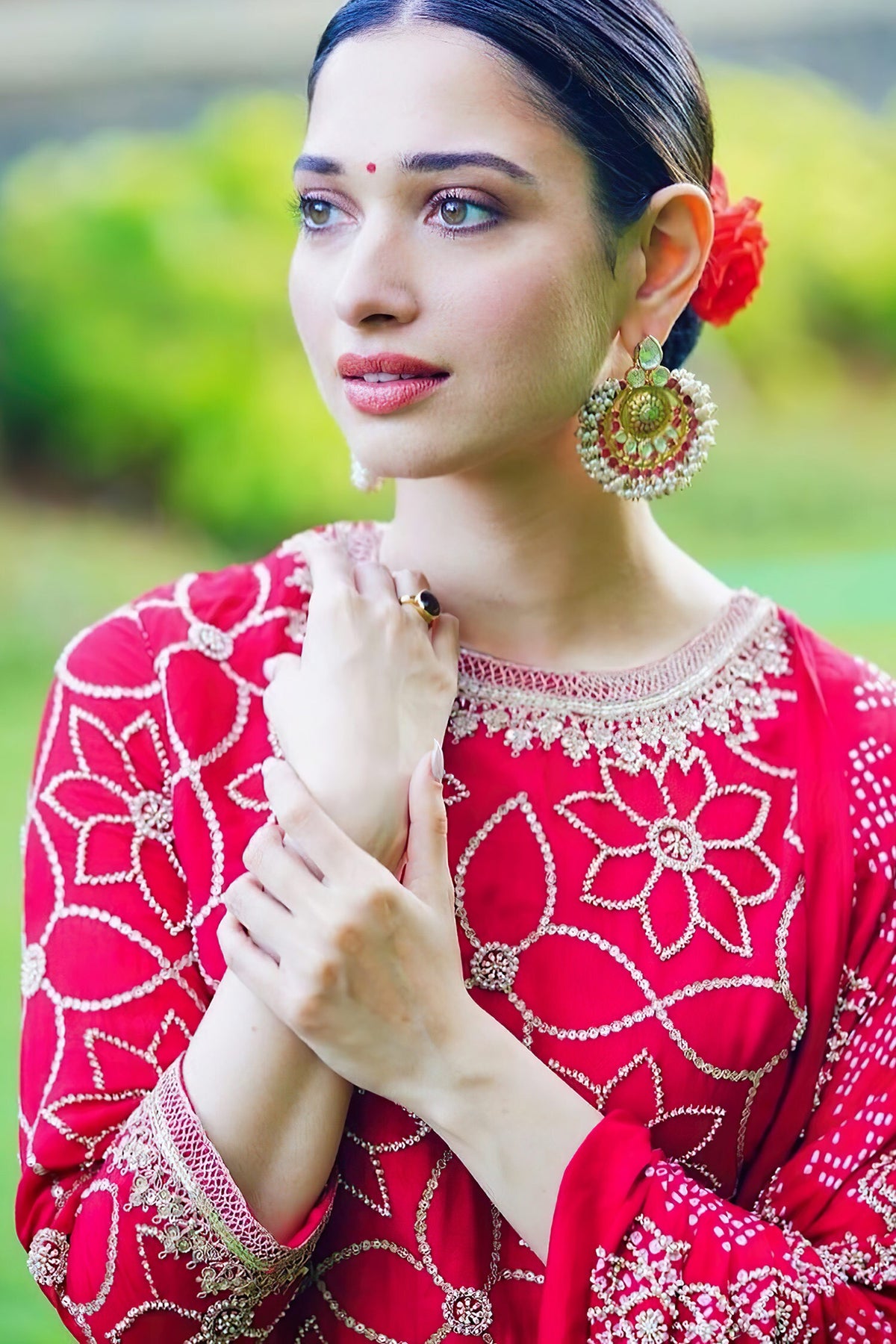 Pearl Embellished Chandbalis 