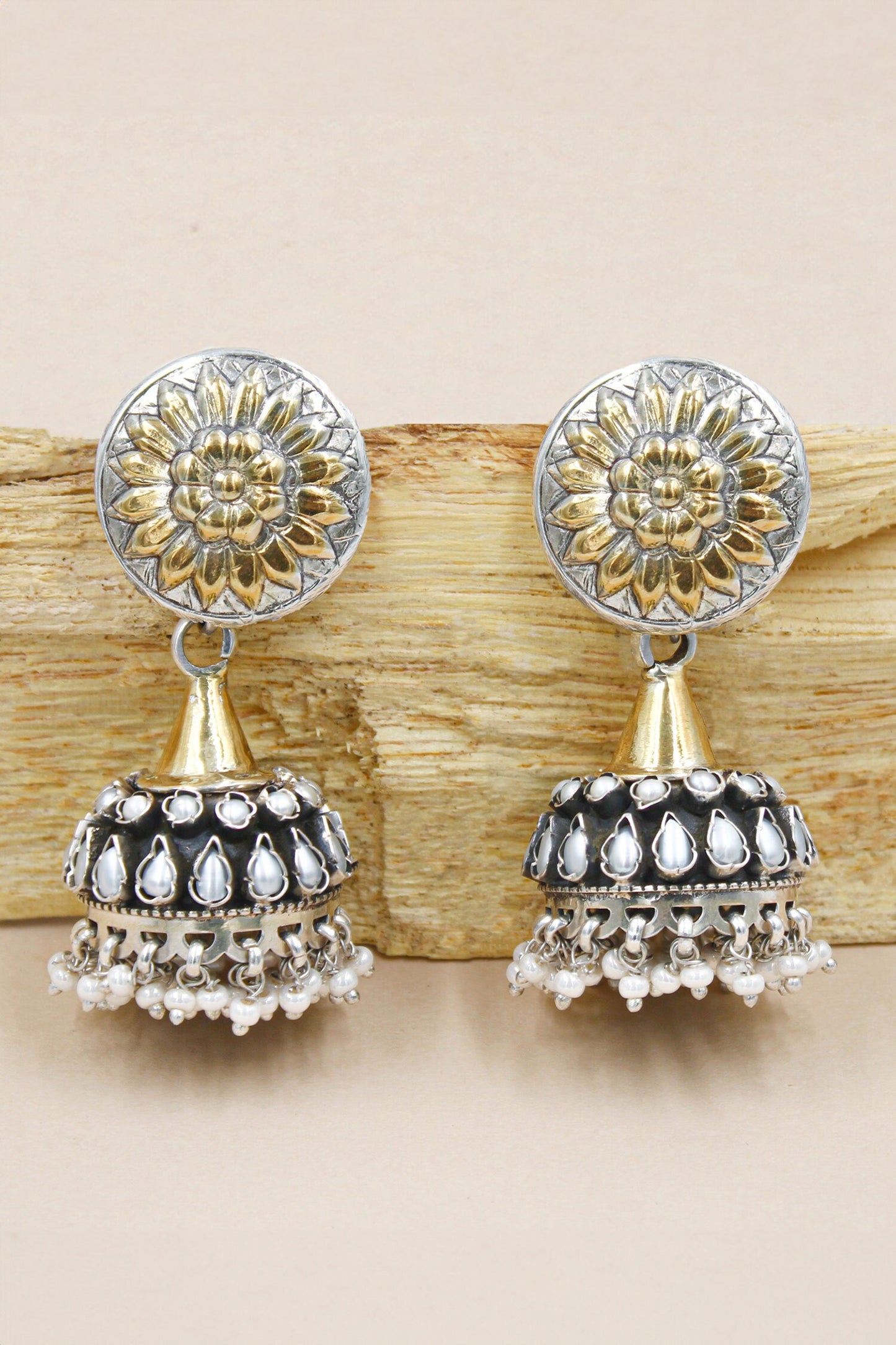 Two Toned Jhumkas 