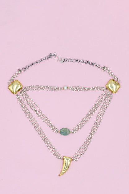 Layered Embellished Necklace 