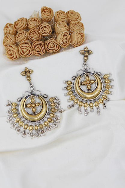 Two Toned Cutwork Chandbalis 