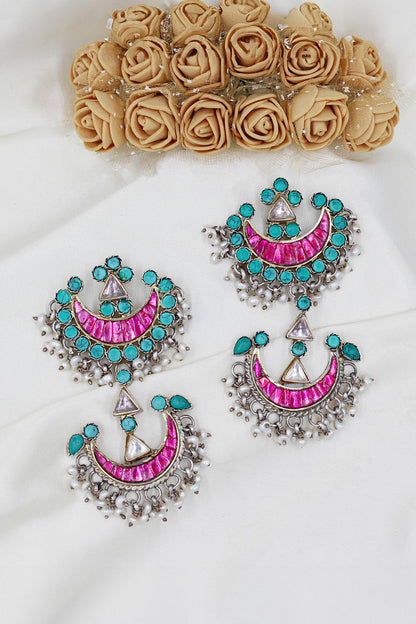 Stone Embellished Layered Chandbalis 