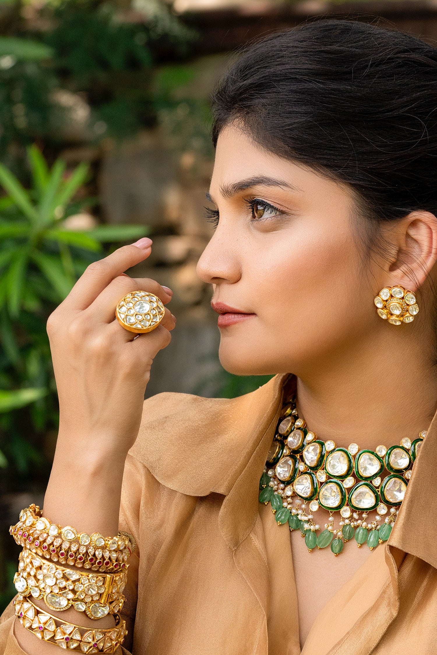 Floral Cutwork Studs 