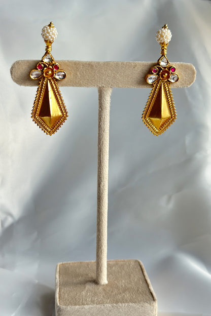 Diamond Drop Earrings 