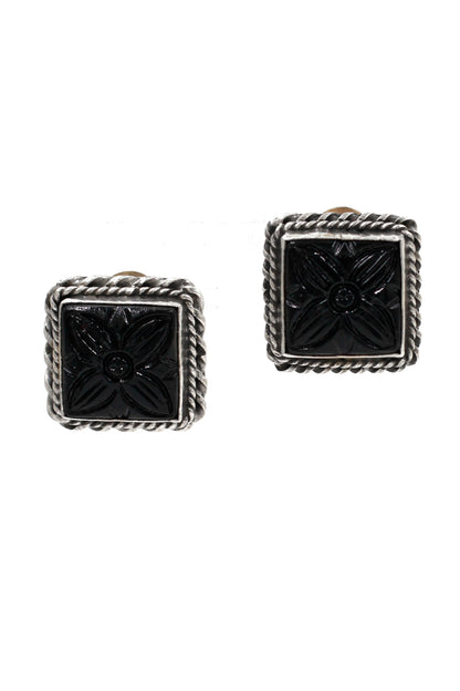 Ahana Petal Flower Quartz Studs 