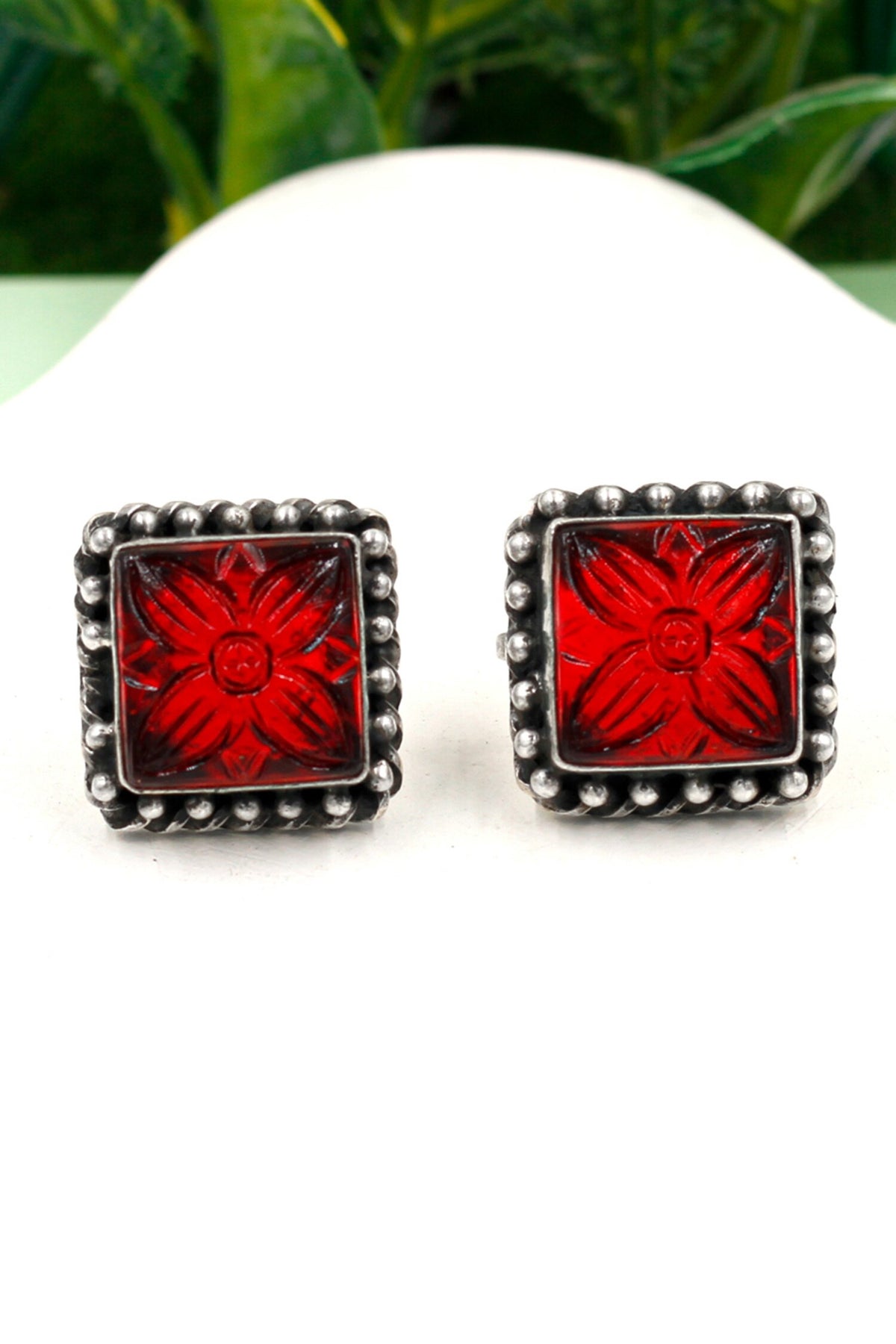 Isabella Flora Quartz Studs 