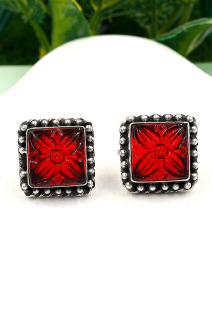 Isabella Flora Quartz Studs 