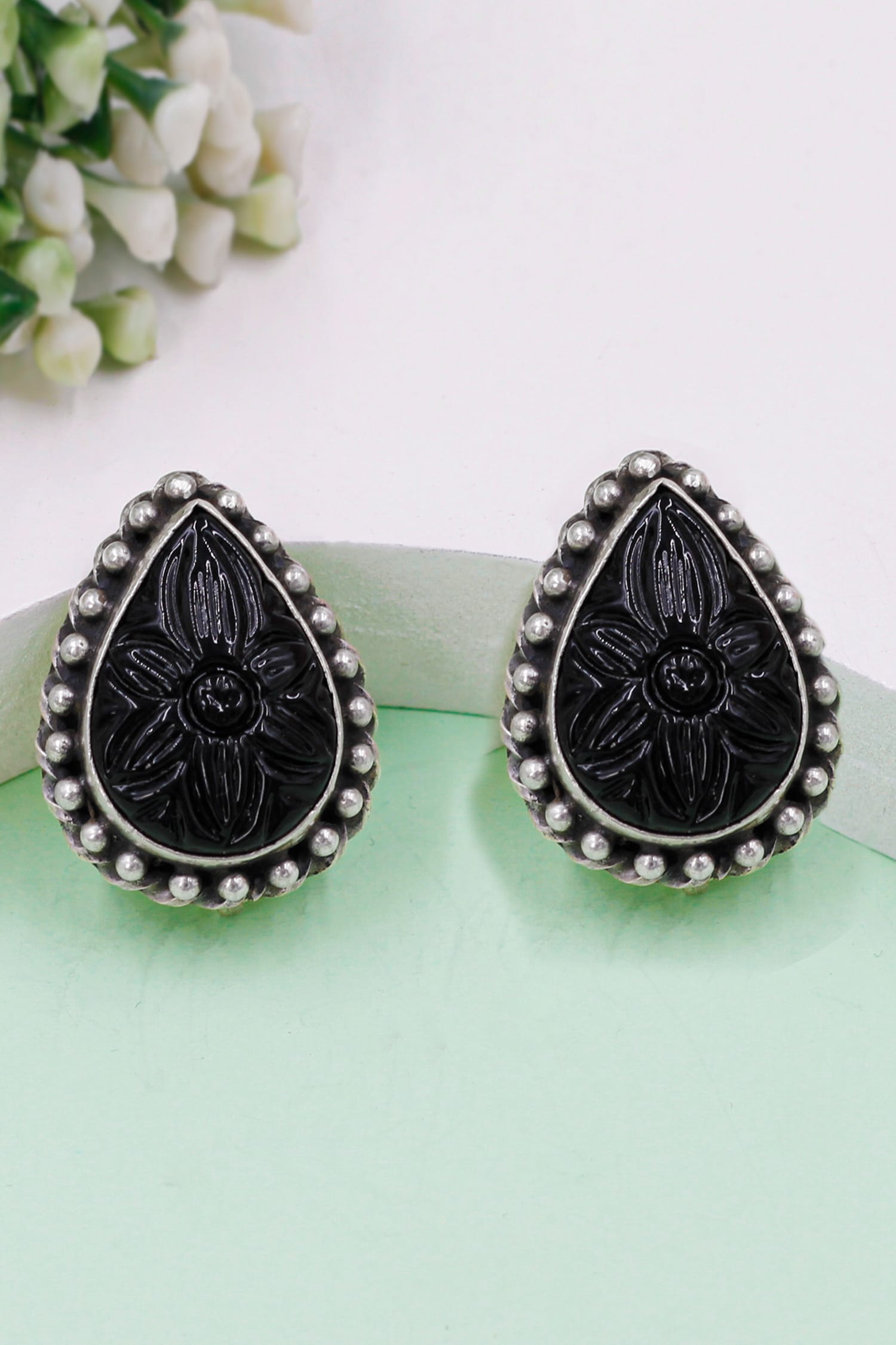 Eleanor Blossom Quartz Studs 
