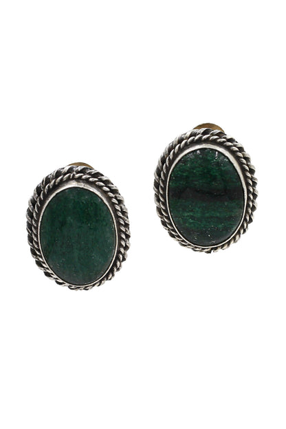 Constance Onyx Helix Studs 