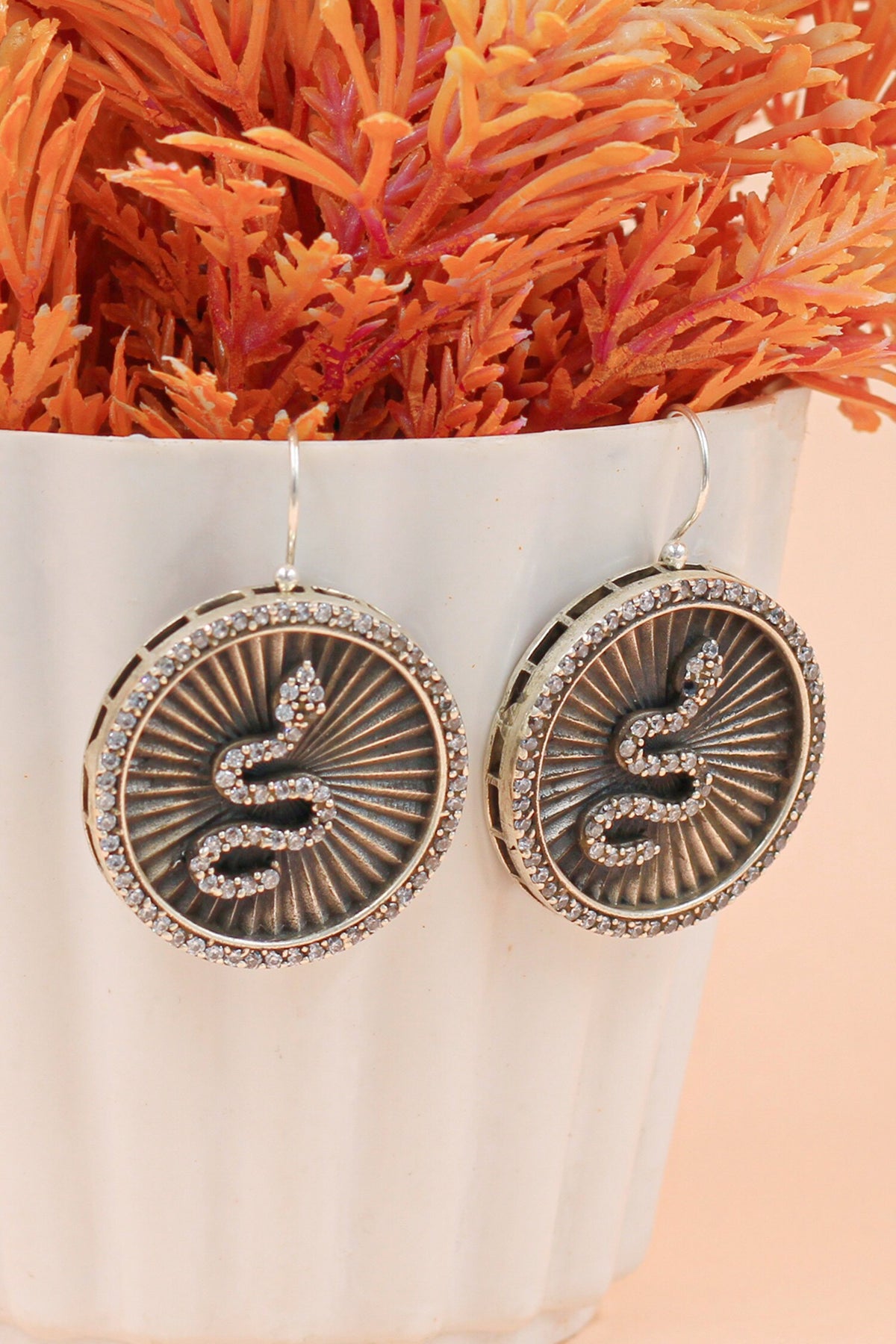 Astrid Serpent Embellished Earrings 