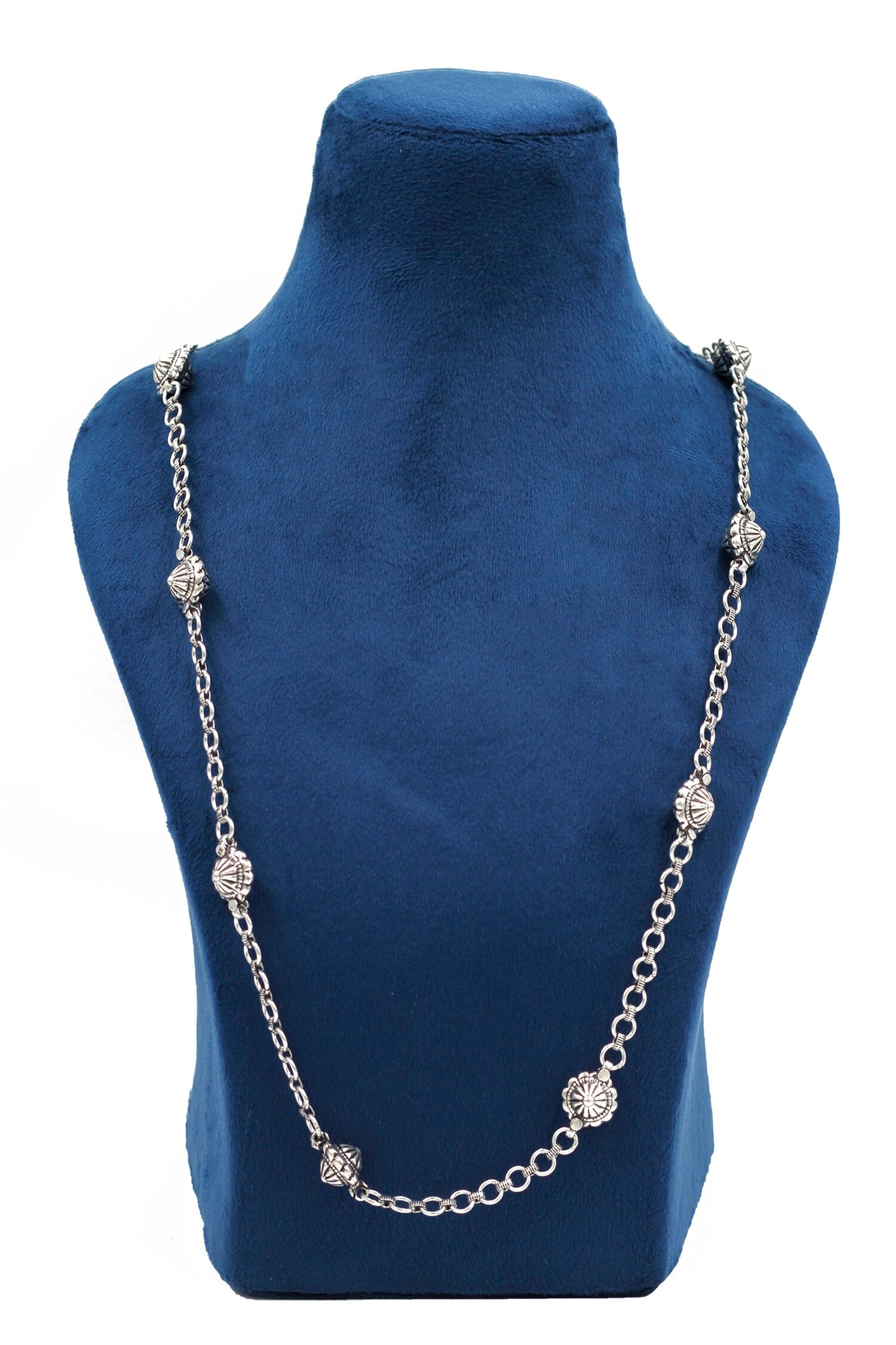 Iris Chain Link Long Necklace 