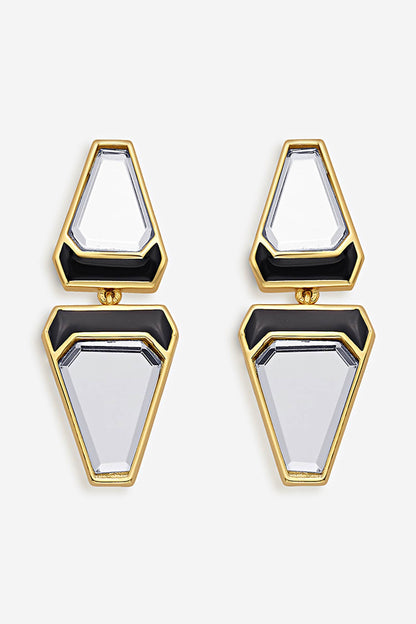 Ayaana Libra Mirror Embellished Earrings 