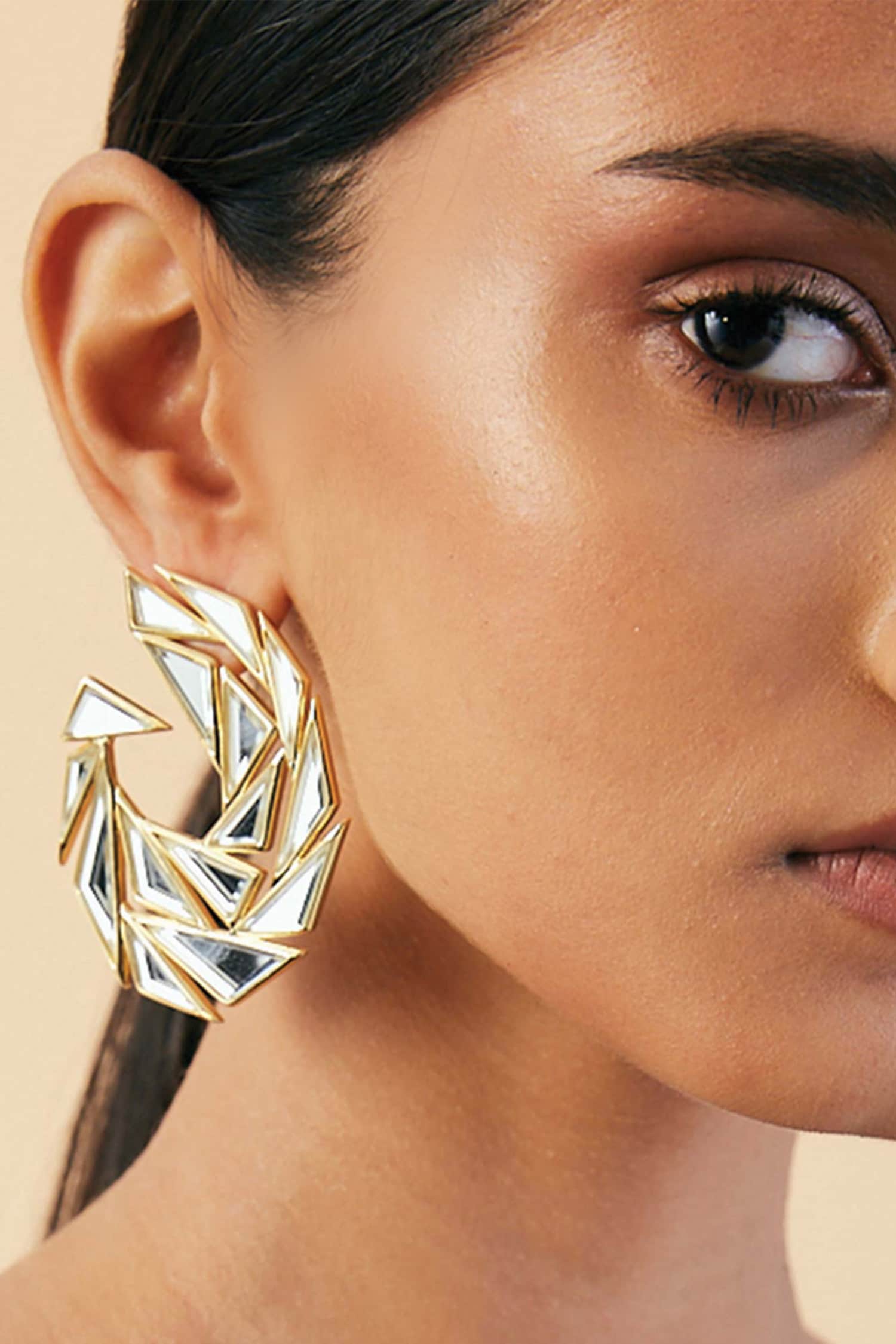 Demi Goddess Divine Mirror Earrings 