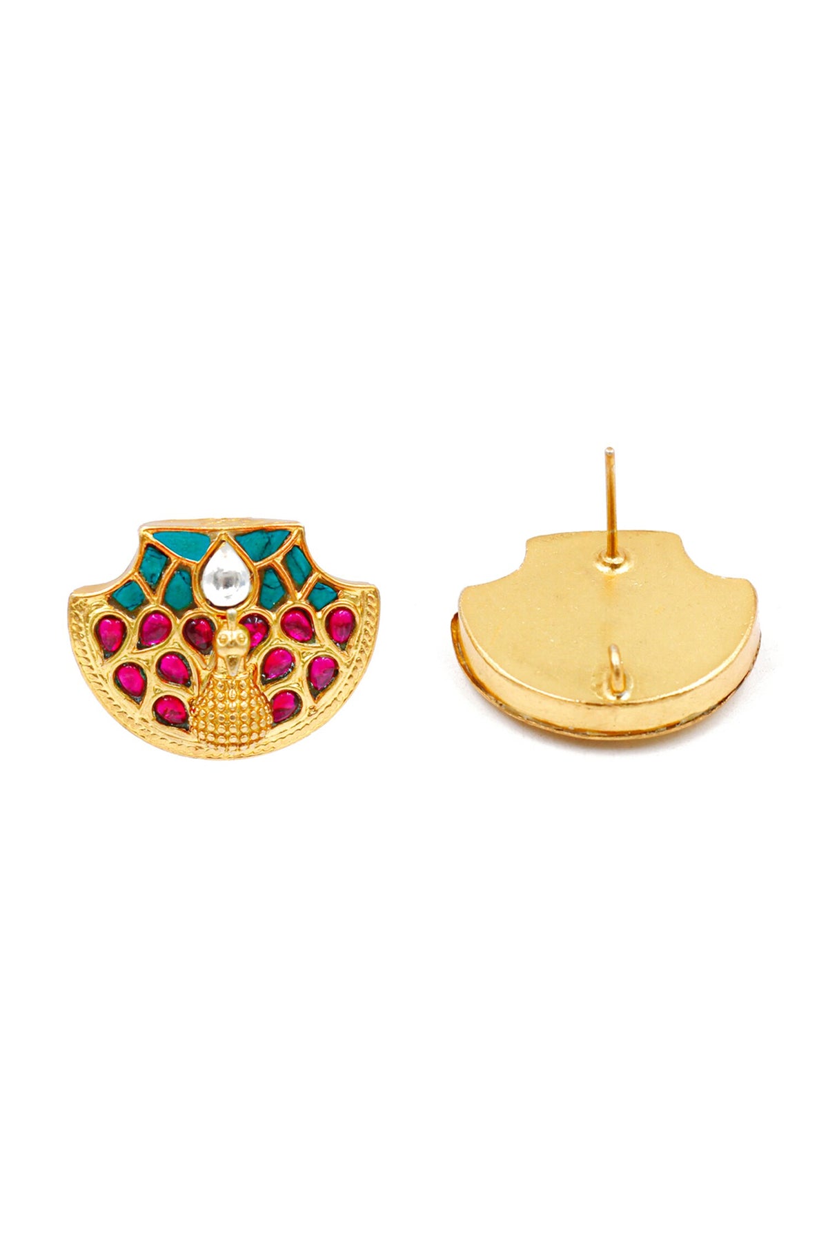 Abstract Kundan Work Studs 