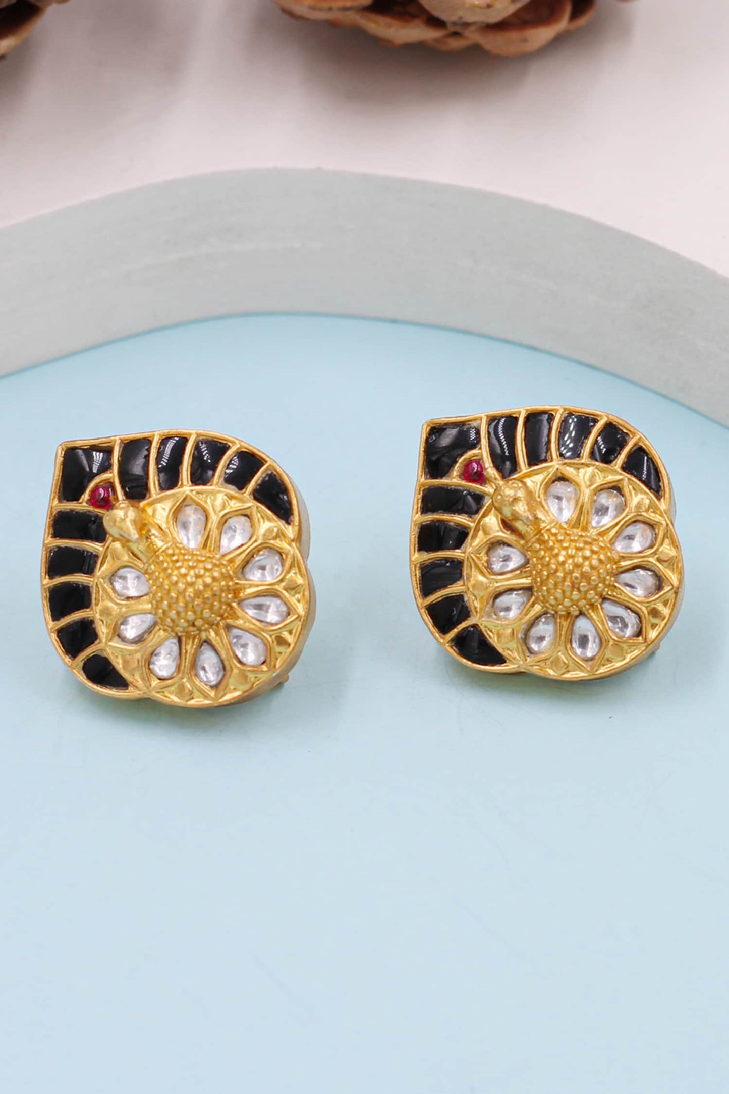 Floral Cutwork Studs 