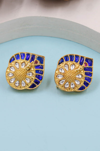 Floral Cutwork Embellished Studs 