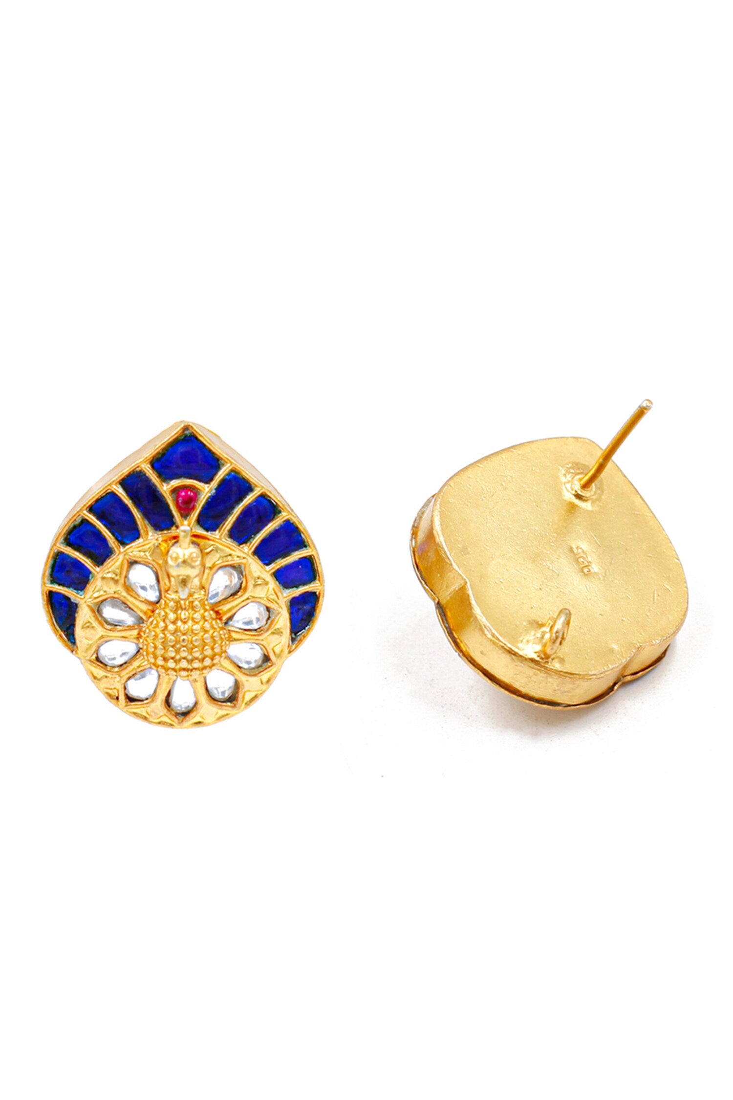 Floral Cutwork Embellished Studs 