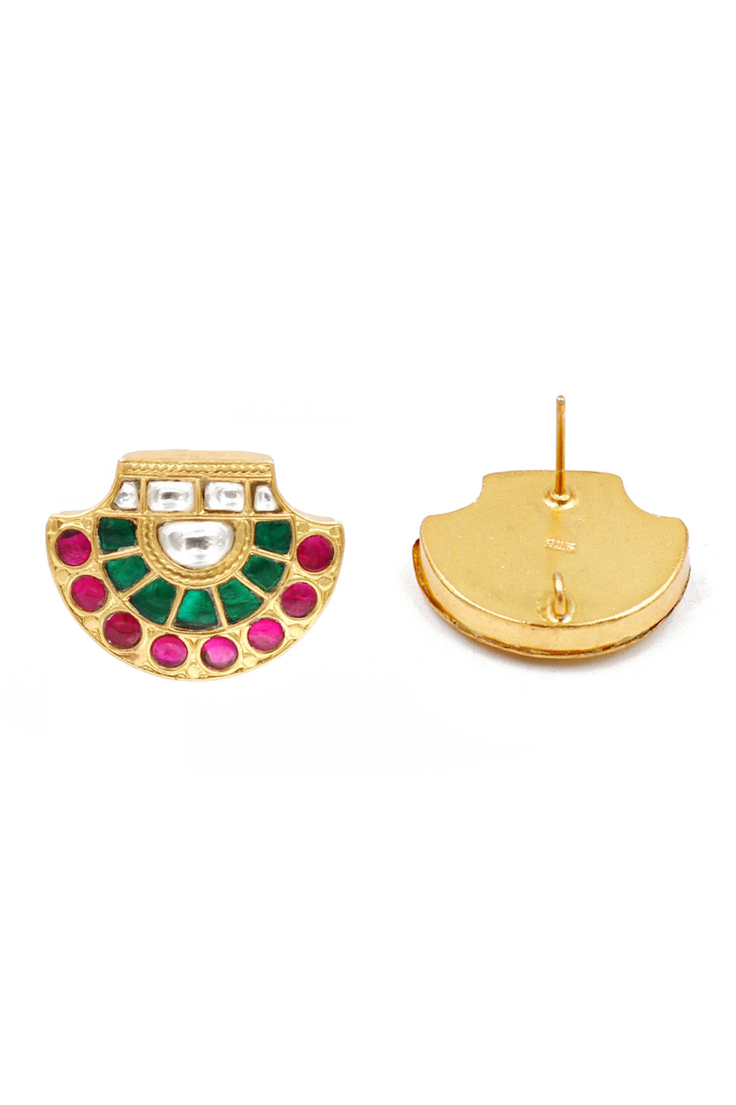 Contrast Kundan Work Studs 