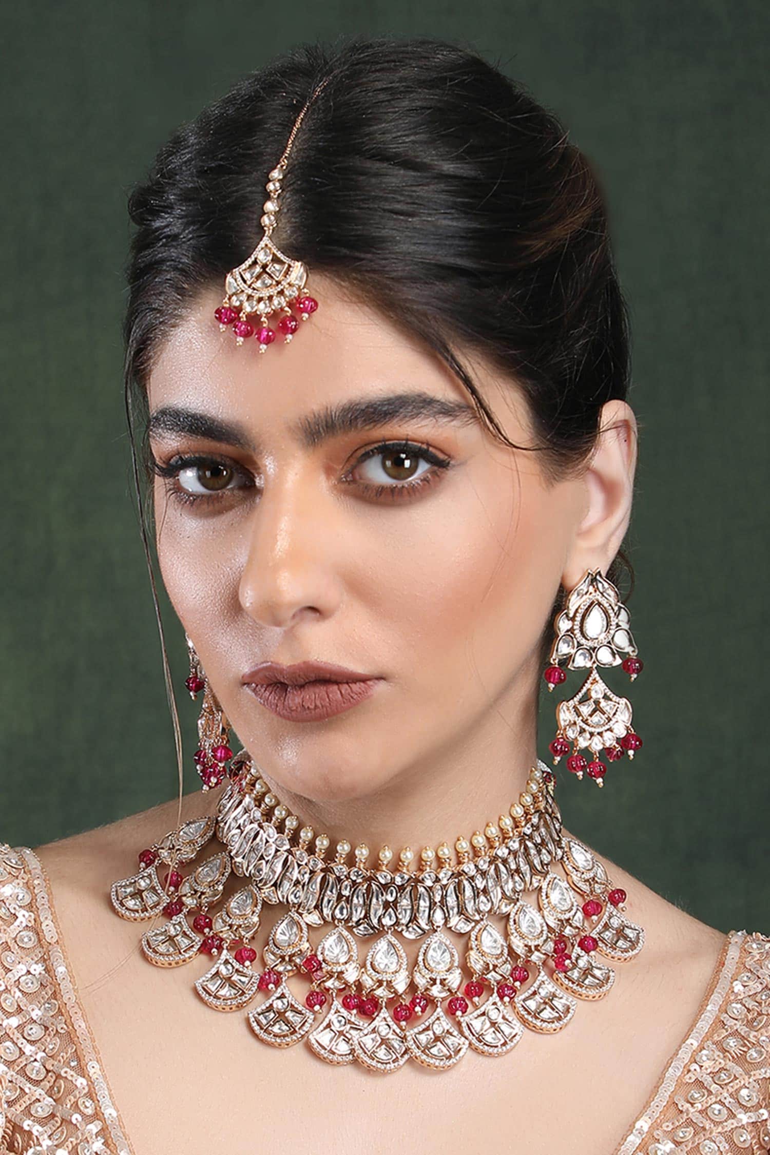 Stone Embellished Choker Set 