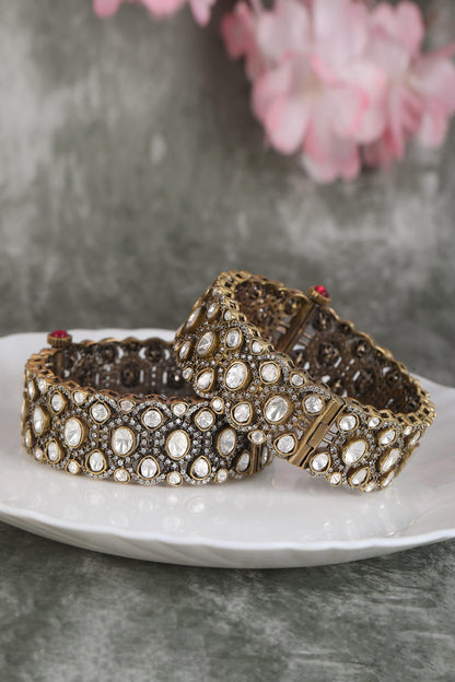 Kundan Studded Bangle - Single Pc 