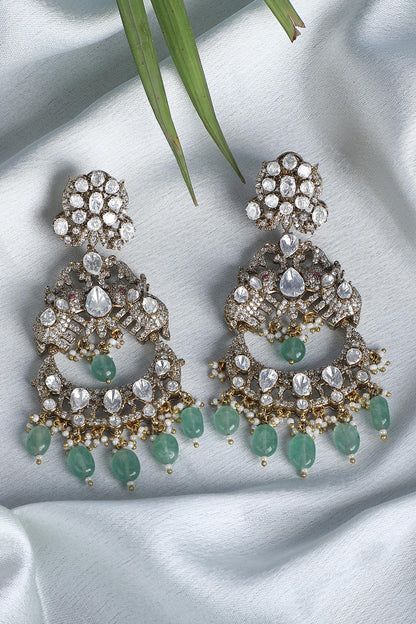 Kundan Embellished Chandbalis 
