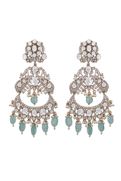 Kundan Embellished Chandbalis 