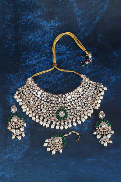 Stone Embellished Necklace Set 