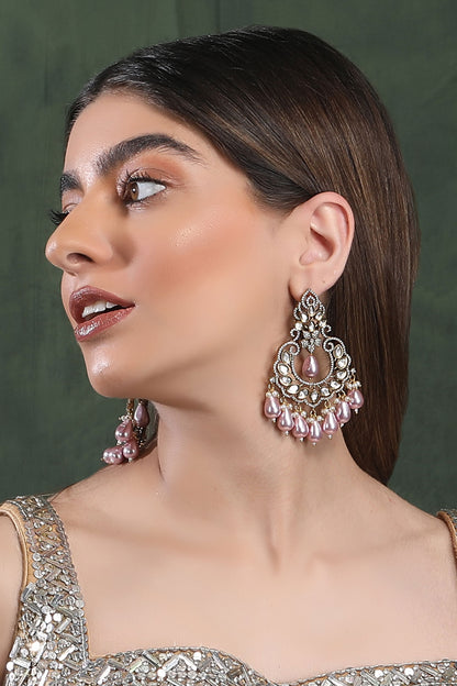 Kundan Studded Chandbalis 