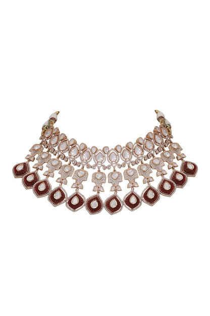 Kundan Studded Necklace Set 