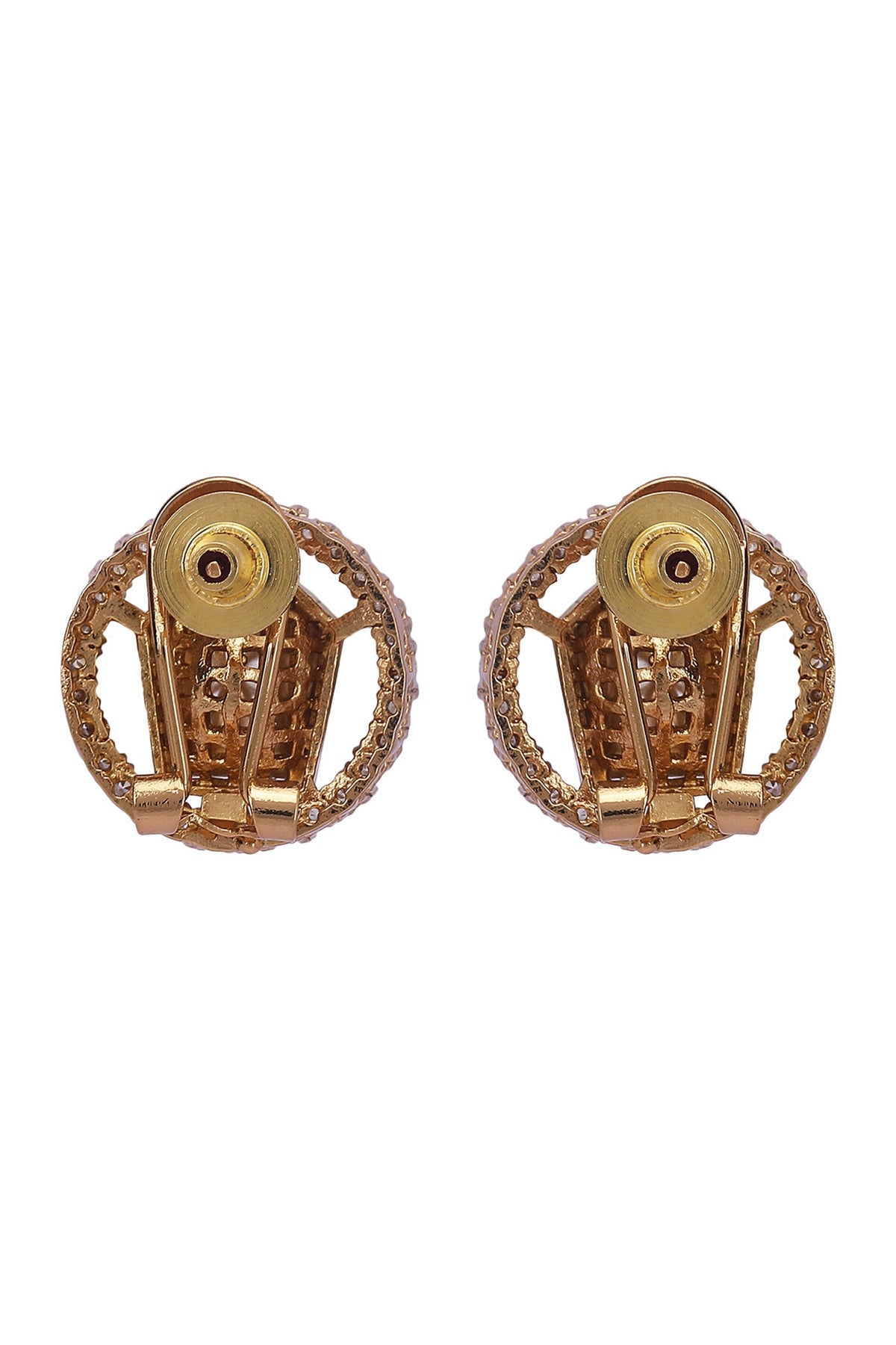 Stone Embellished Cutwork Necklace Set 