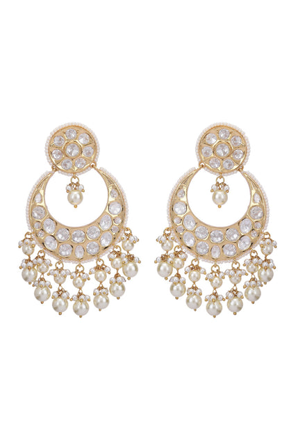 Stone Studded Cutwork Necklace Set 