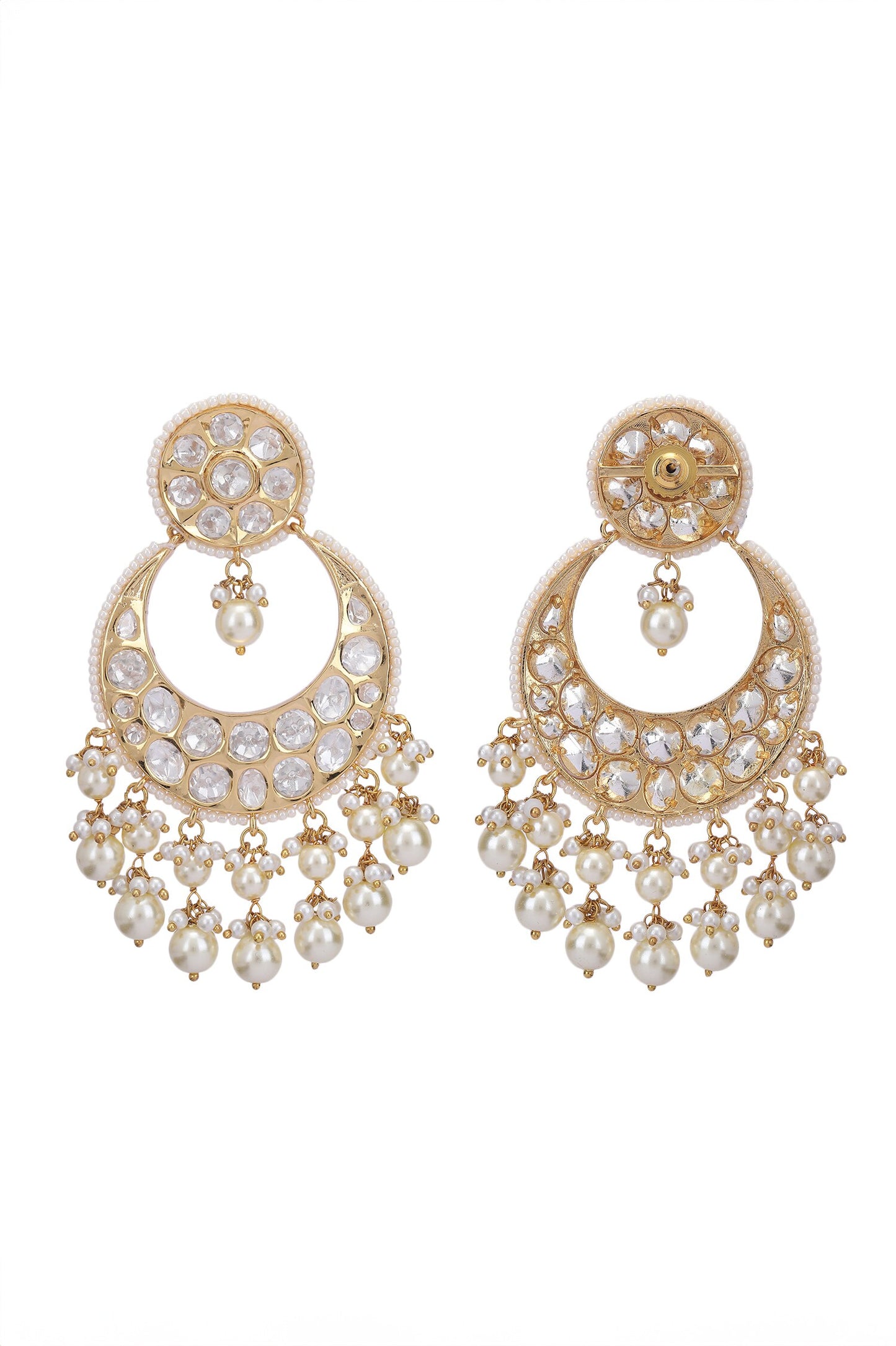 Stone Studded Cutwork Necklace Set 
