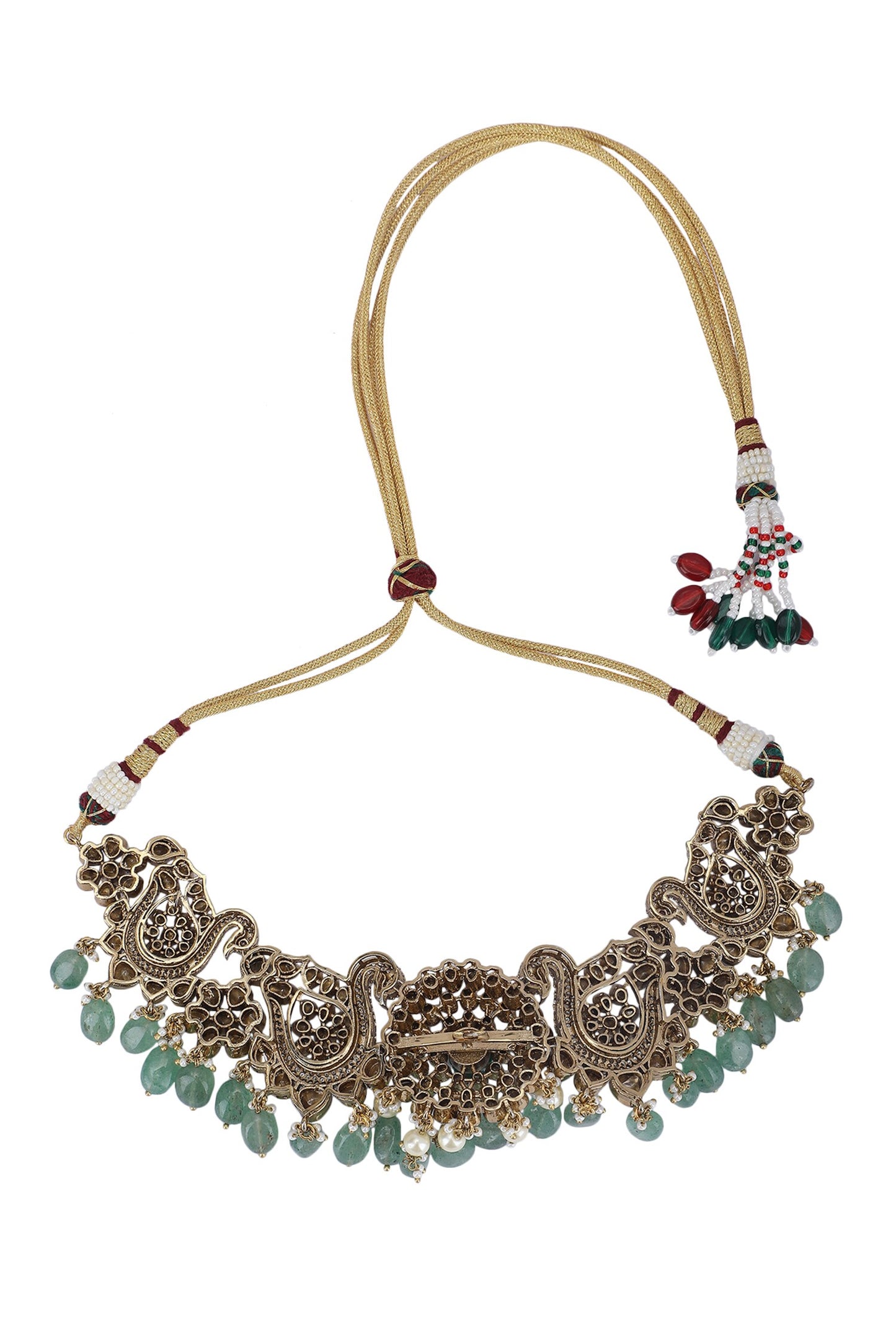 Peacock Carved Necklace Set 
