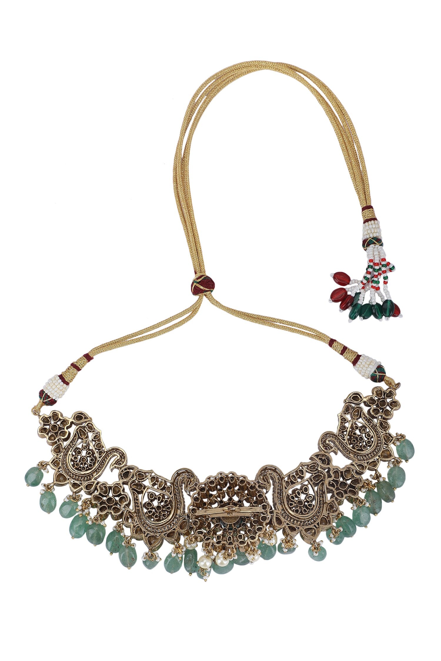Peacock Carved Necklace Set 
