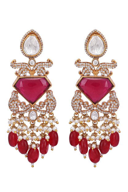 Diamond Carved Cutwork Necklace Set 