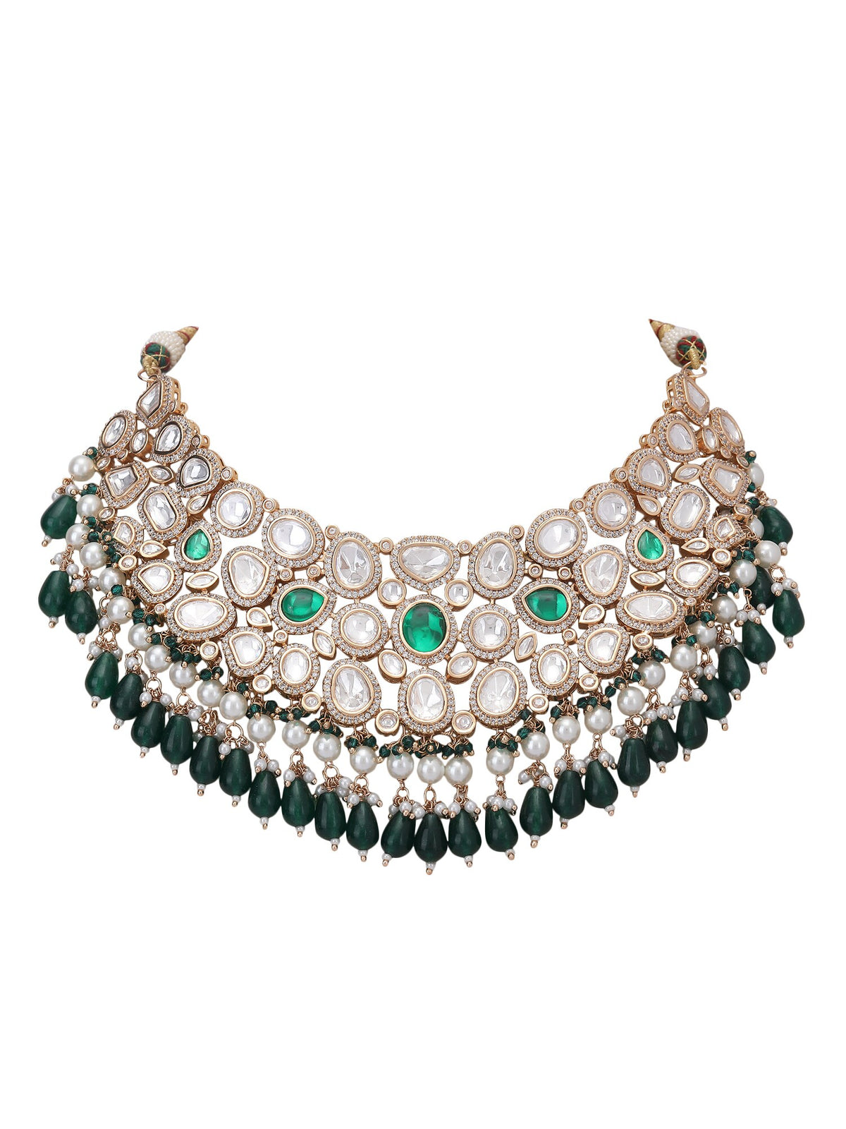 Tear Drop Carved Choker Set 
